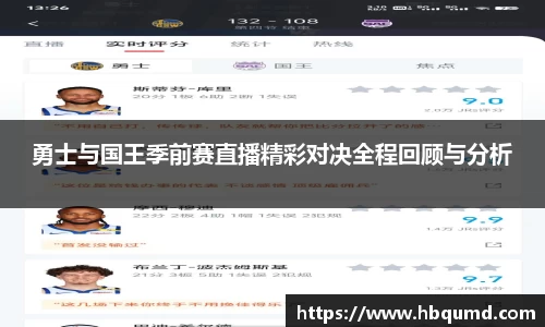 勇士与国王季前赛直播精彩对决全程回顾与分析